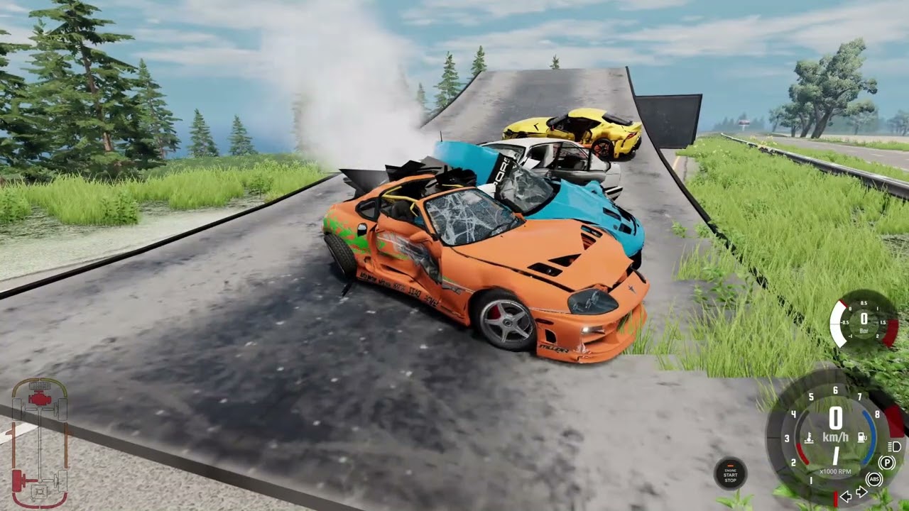 😱 Car Jumps: Where Cars Go To Die! 😱 #49 ll VirtualDriv3r ll BeamNG.drive