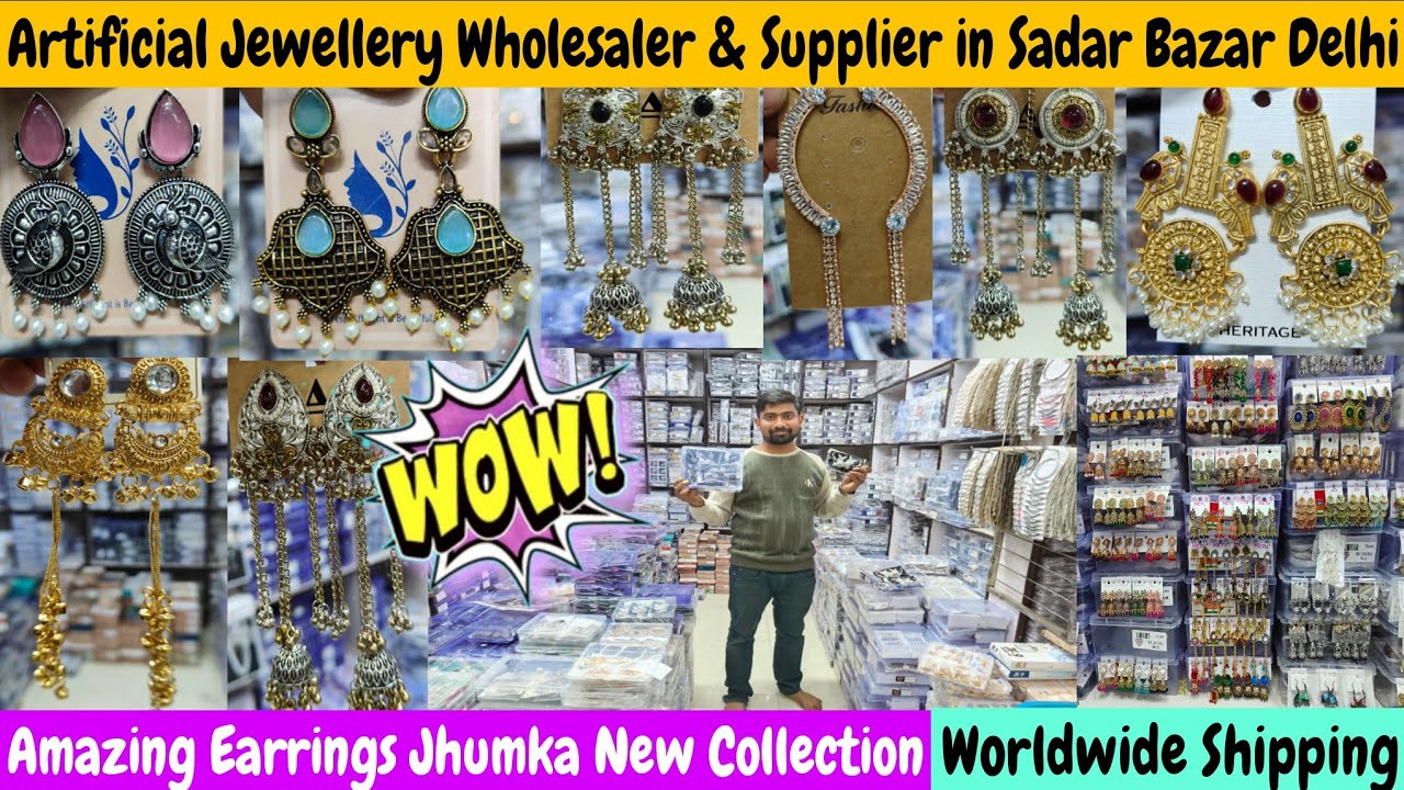 Latest Earrings Tika Collection | Artificial Jewellery Wholesaler & Supplier in Sadar Bazar
