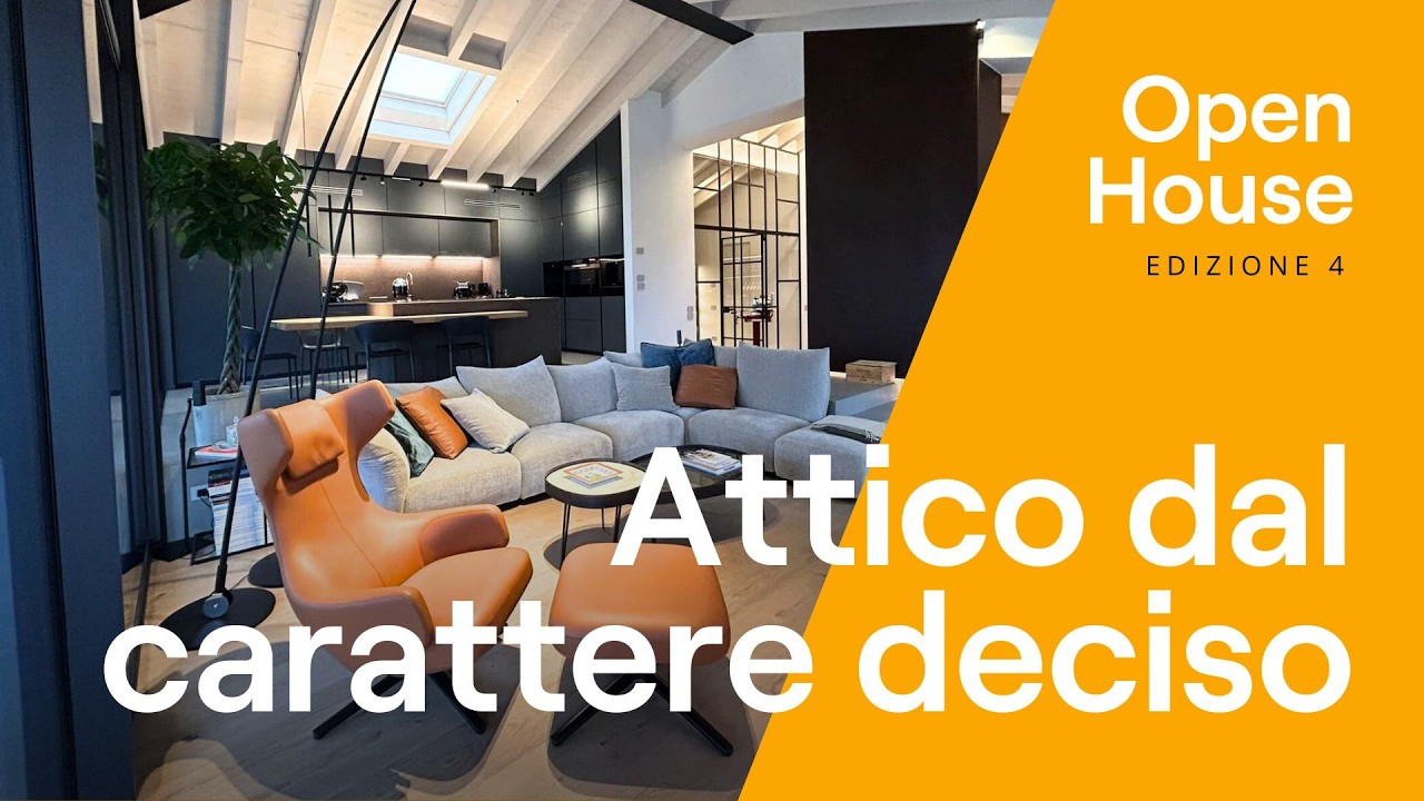 Attico dal carattere deciso sul Lago d'Iseo #interiordesign