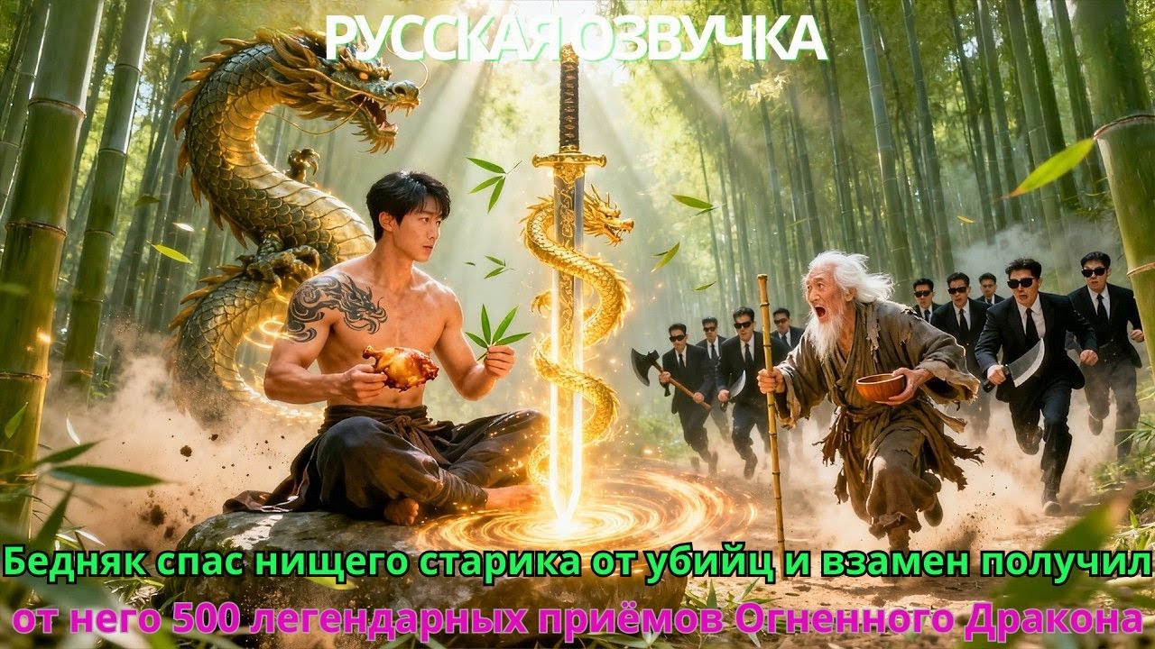 Бедняк спас нищего старика от убийц взамен получил от него 500 легендарных приёмов Огненного Дракона