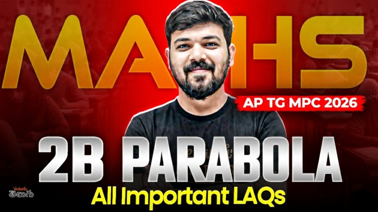 Maths 2B Parabola LAQs | IPE 2nd Year Maths | AP  TG IPE 2026