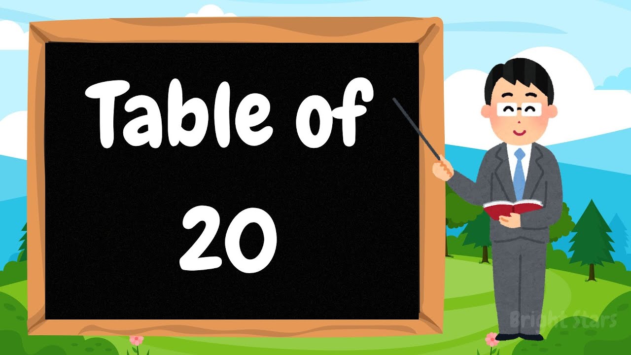 Table of 20 | 20 Ka Table | 20 Ka Pahada | 20x1 se 20x10 Tak Ki Table