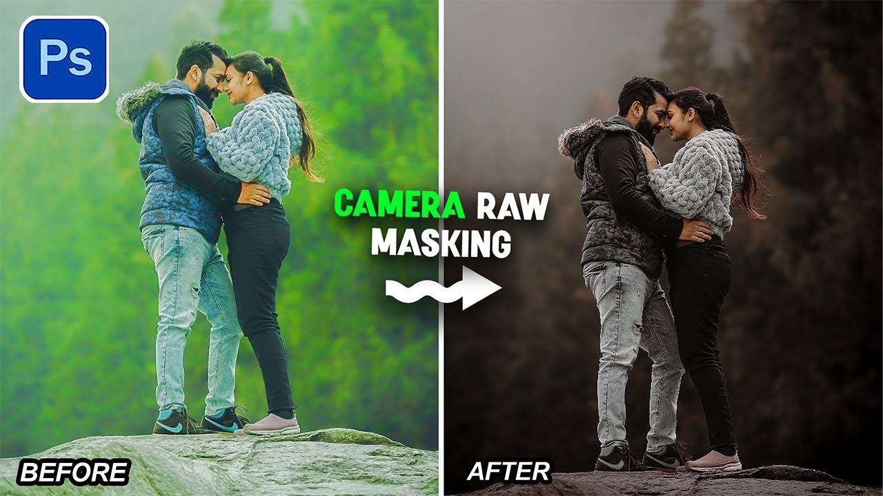 Try This Dramatic Brown & Light Color Grading Using Camera Raw Masking