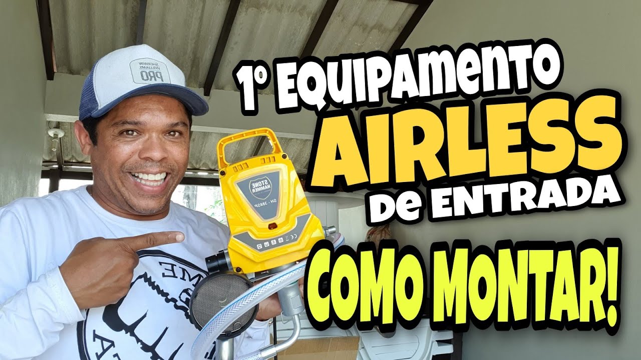 Como montar máquina airless | Montagem e Pintura de Parede (Parte 1)
