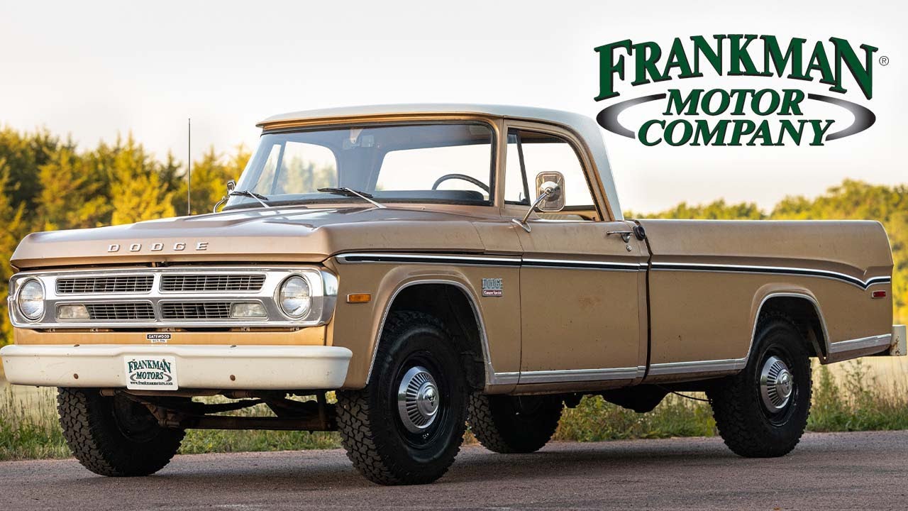 29K Mile - 1971 Dodge D200 Camper Special - Frankman Motors Company - Walk around and Driving Video
