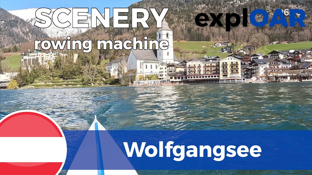 17 SPM rowing scenery   Lake Wolfgang, Austria   part 2   Strobl to St  Gilgen