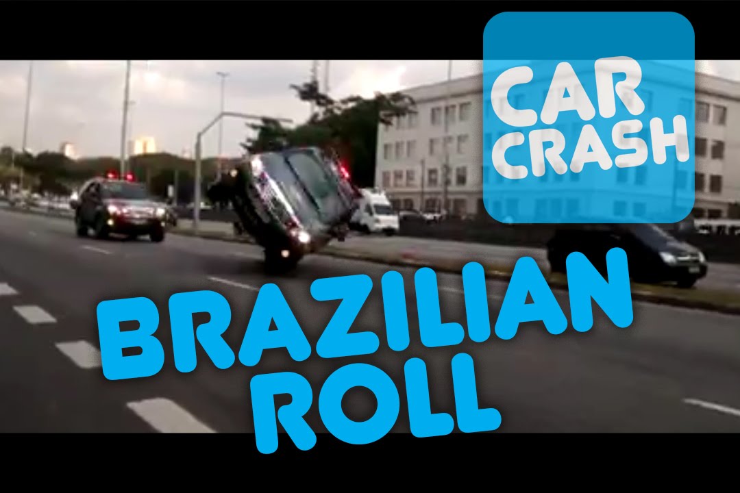 Brazilian Rota convoy car rolls over [CC&RAC]