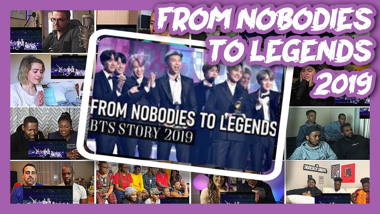 BTS  FROM NOBODIES TO LEGENDS [2019] REACTION MASHUP