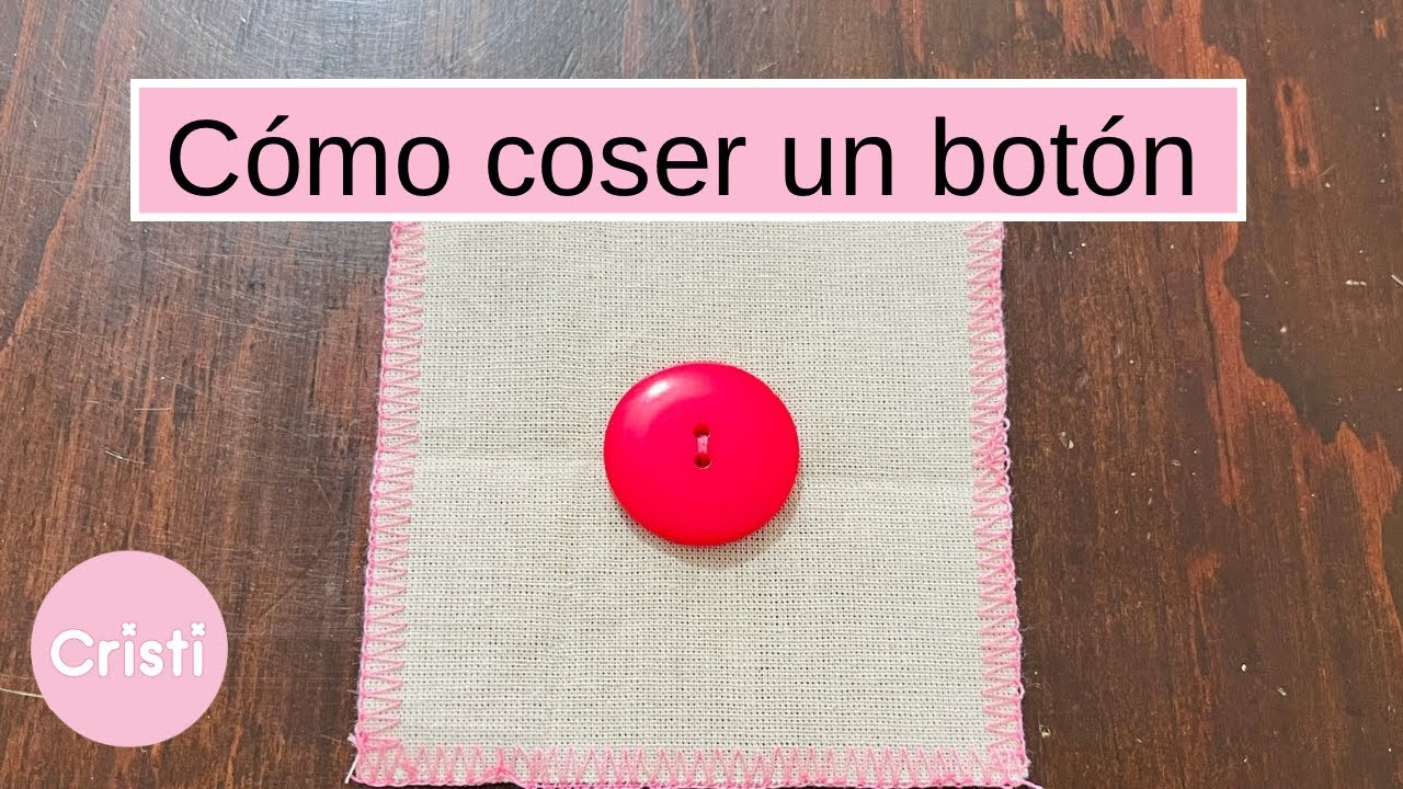 Cómo coser un botón 💗 