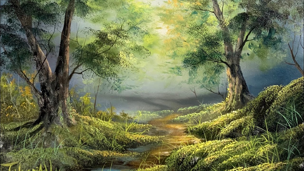 How To Paint A Forest In Oil - Paintings By Justin