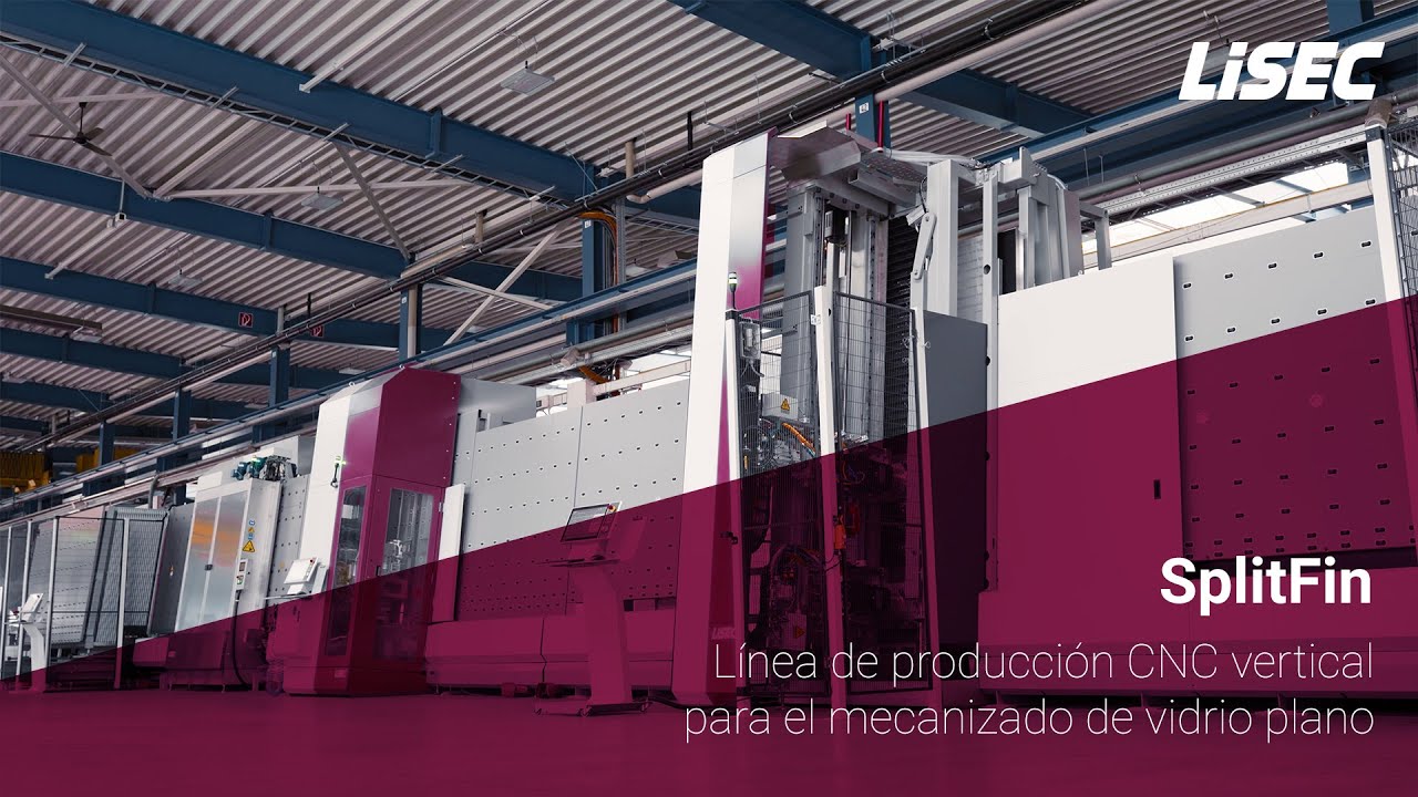 LiSEC | SplitFin: Línea de producción CNC vertical para el mecanizado de vidrio plano (es)