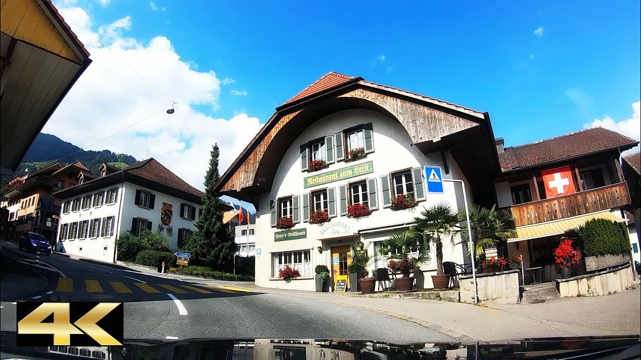 Autofahrt durch das Engstligental - von Frutigen nach Adelboden | Kt. Bern, Schweiz