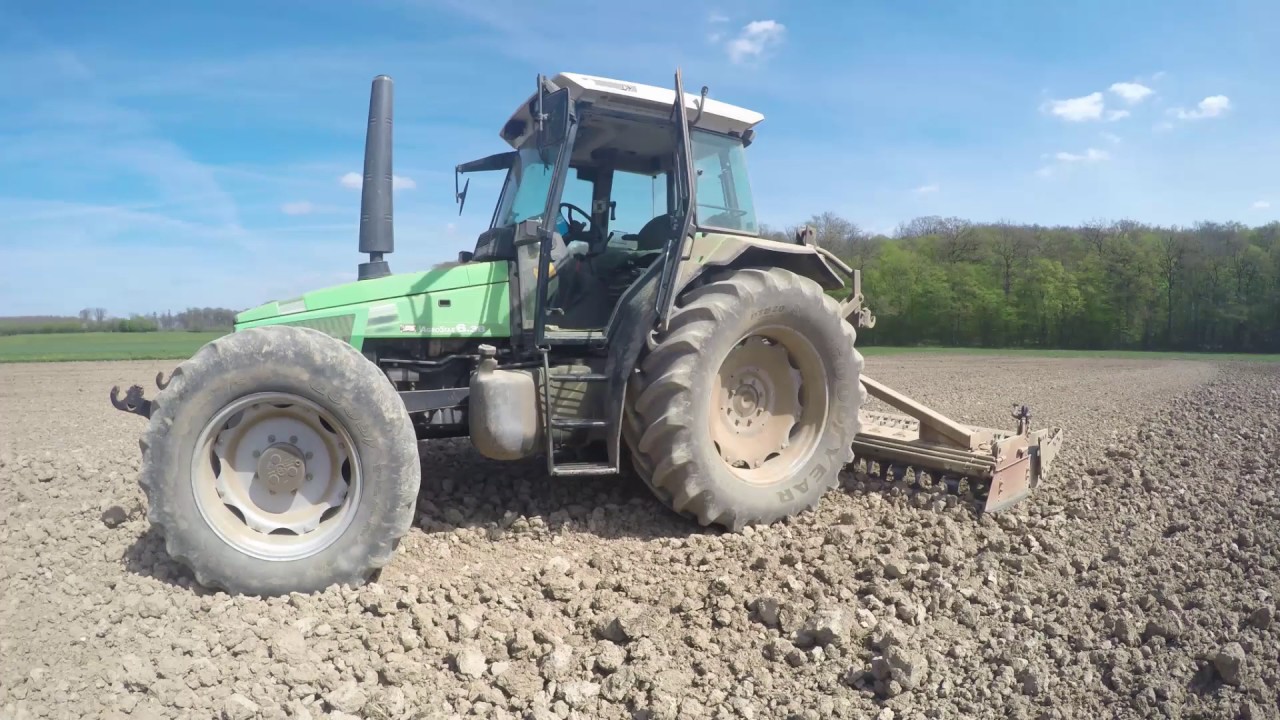 [GoPro] Préparation terre a maïs rotative 2017 deutz fahr agrostar 6.38