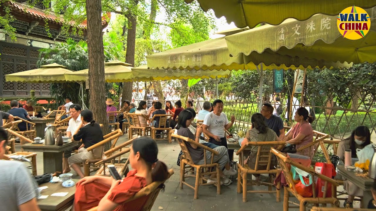 China Walking Tour 4K - Chengdu Wenshu Yuan Monastery - Aug, 2021