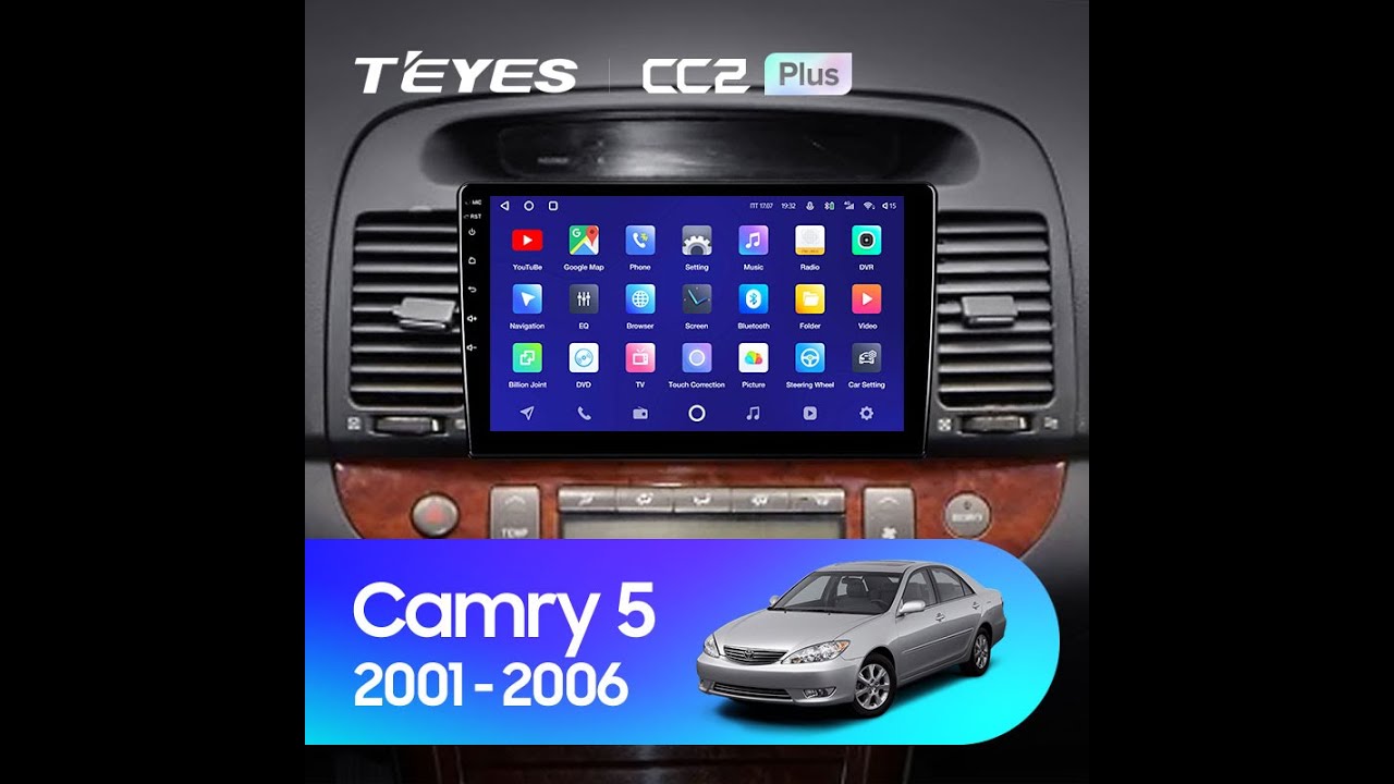 Установка магнитолы TEYES на Toyota Camry 5 XV 30 2001-2006