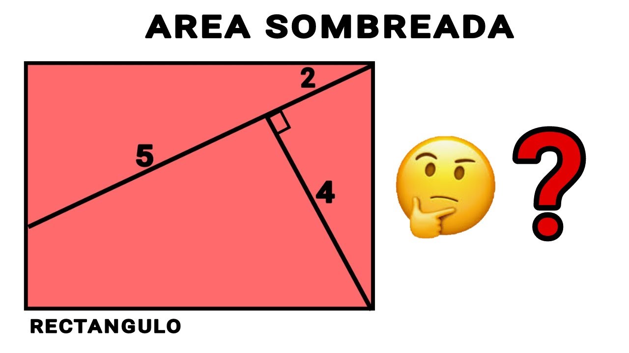 bello Reto Geométrico. Calcula el área sombreada