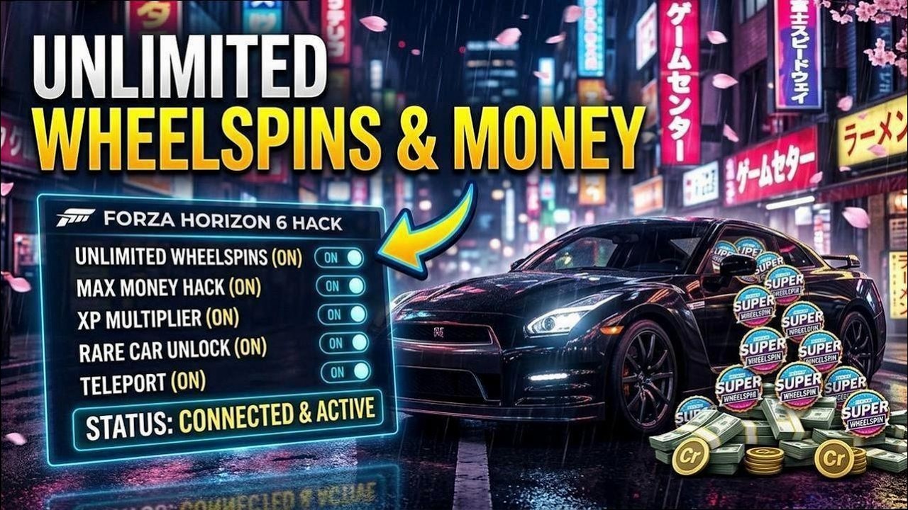 Forza Horizon 6 HACK | FH 6 Cheat-Menu | Forza 6 Mod Menu 2026 | MONEY GLITCH + Unlimited WheelSpins