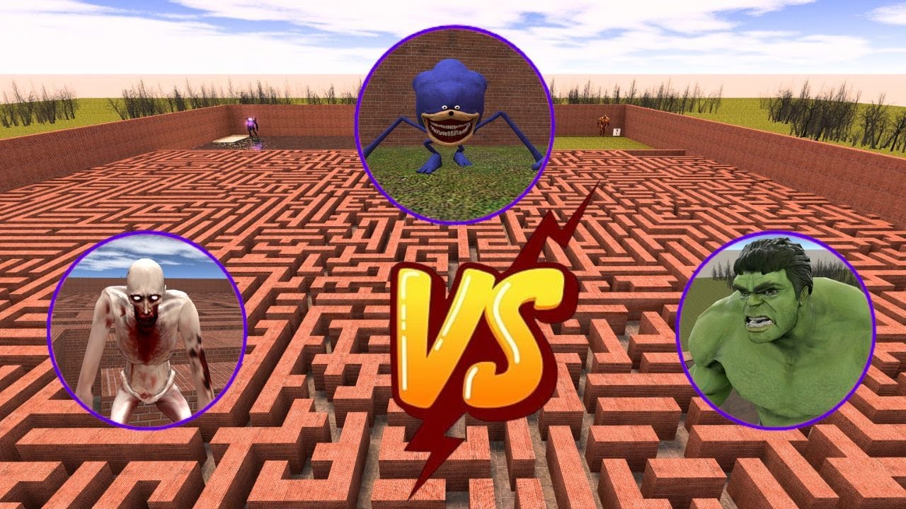 👾  Hulk vs SCP 096 vs Shin Sonic  in Garry's Mod