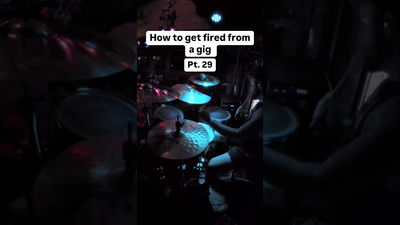 How to get fired from a gig Pt. 29 #drums #drummer #band #live #prank #fail #spongebob
