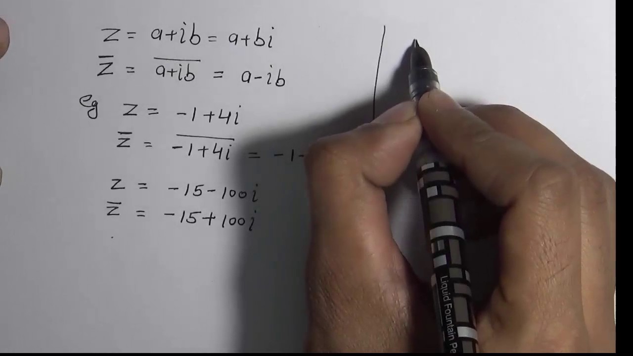 Complex Conjugate - How to Find Conjugate of a Complex Number (hindi) | 11 Class Maths
