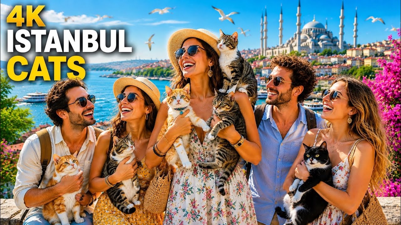The Secret Life of Istanbul’s Street Cats 🐾 4K HDR /walking tour 