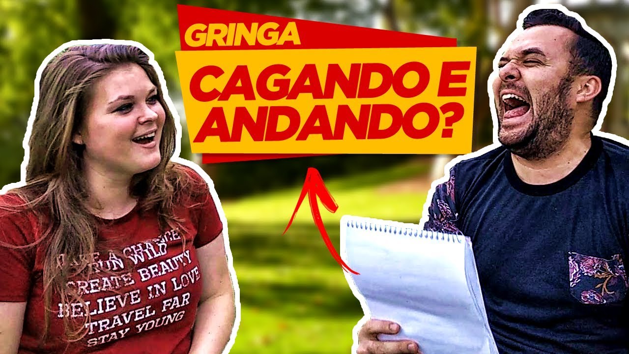 GRINGA ADIVINHANDO SIGNIFICADOS DE DITADOS POPULARES BRASILEIROS Feat @Erick Alvino - RENDA ONLINE