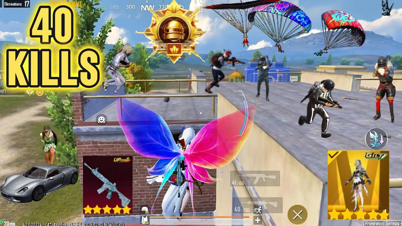 40 Kills 😱 NEW MODE AGRESSIVE RUSH GAMEPLAY w/ MACABRE VALENTINE SET🔥 SOLO VS SQUAD 🥵 PUBG MOBIILE
