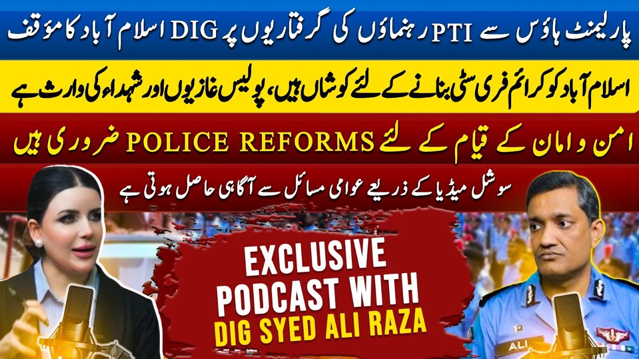 Special Podcast with DIG Operation Islamabad Syed Ali Raza | Sarah Khan | Vision Point.
