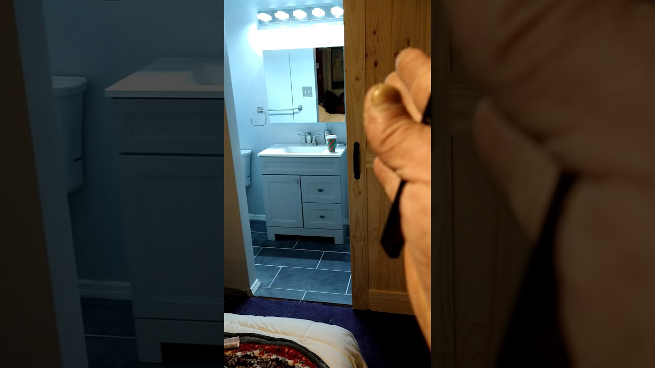 Hidden Gem half bath conversion to full bath with tile shower with use of a coat closet