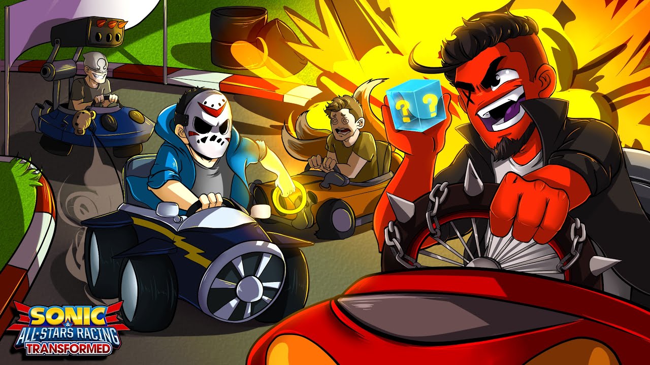 Sonic All-Stars Racing Transformed | BATTLE FOR 1ST PLACE! (w/ H2O Delirious, Bryce, & Ohmwrecker)