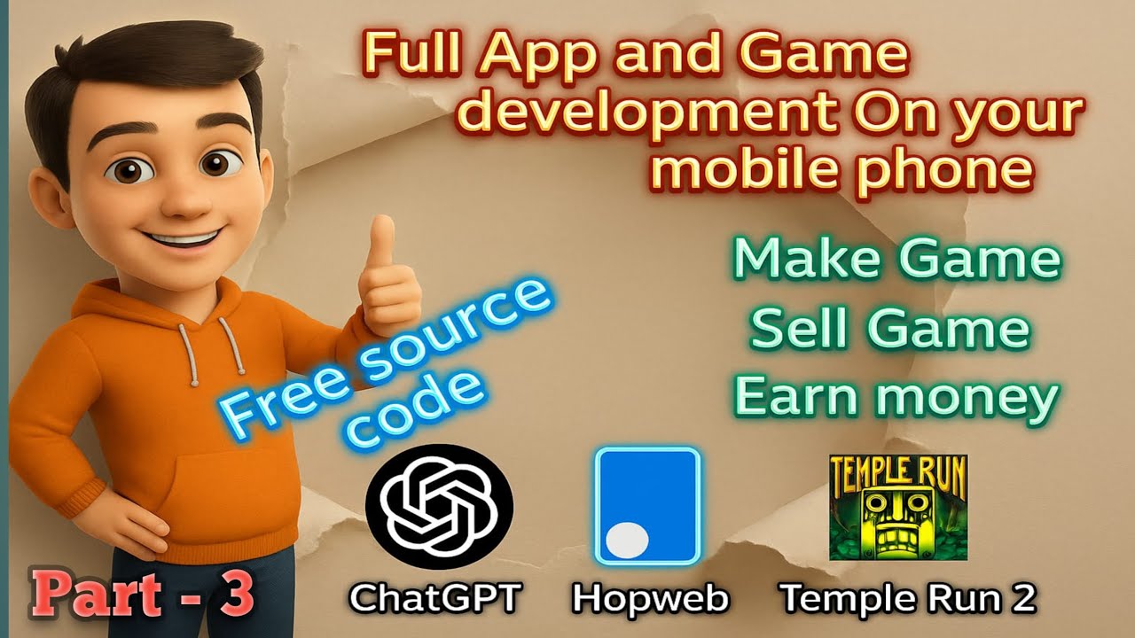 Create impossible temple run game in mobile without Coding | With free source code #create #3dgame