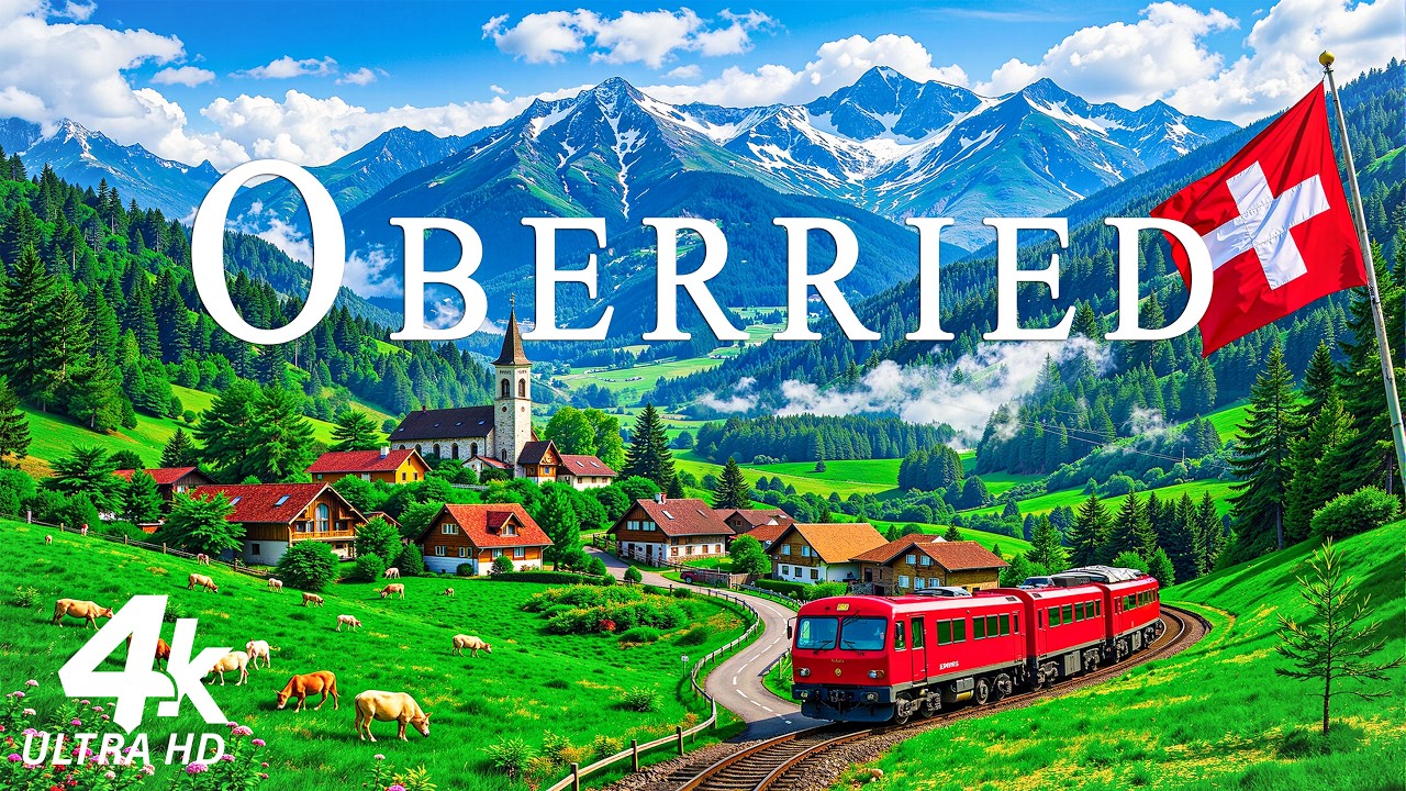 Оберрид 4K, Швейцария ☘️ Скрытая швейцарская жемчужина на озере Бриенц 🌿 Рай на Земле