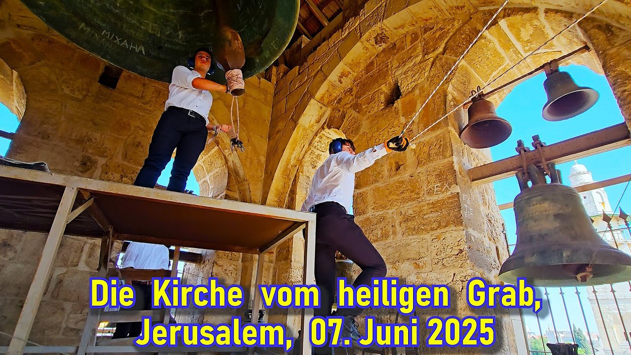 Grabeskirche, Glockenturm der Kirche des Heiligen Grabes, Jerusalem, 07. Juni 2025