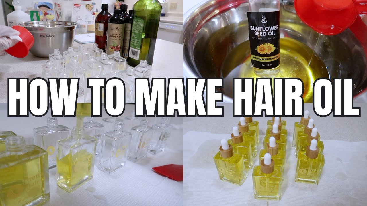 HOW I MAKE MY HAIR OIL STEP BY STEP | SMALL BUSINESS VLOG | BEGINNING TO END