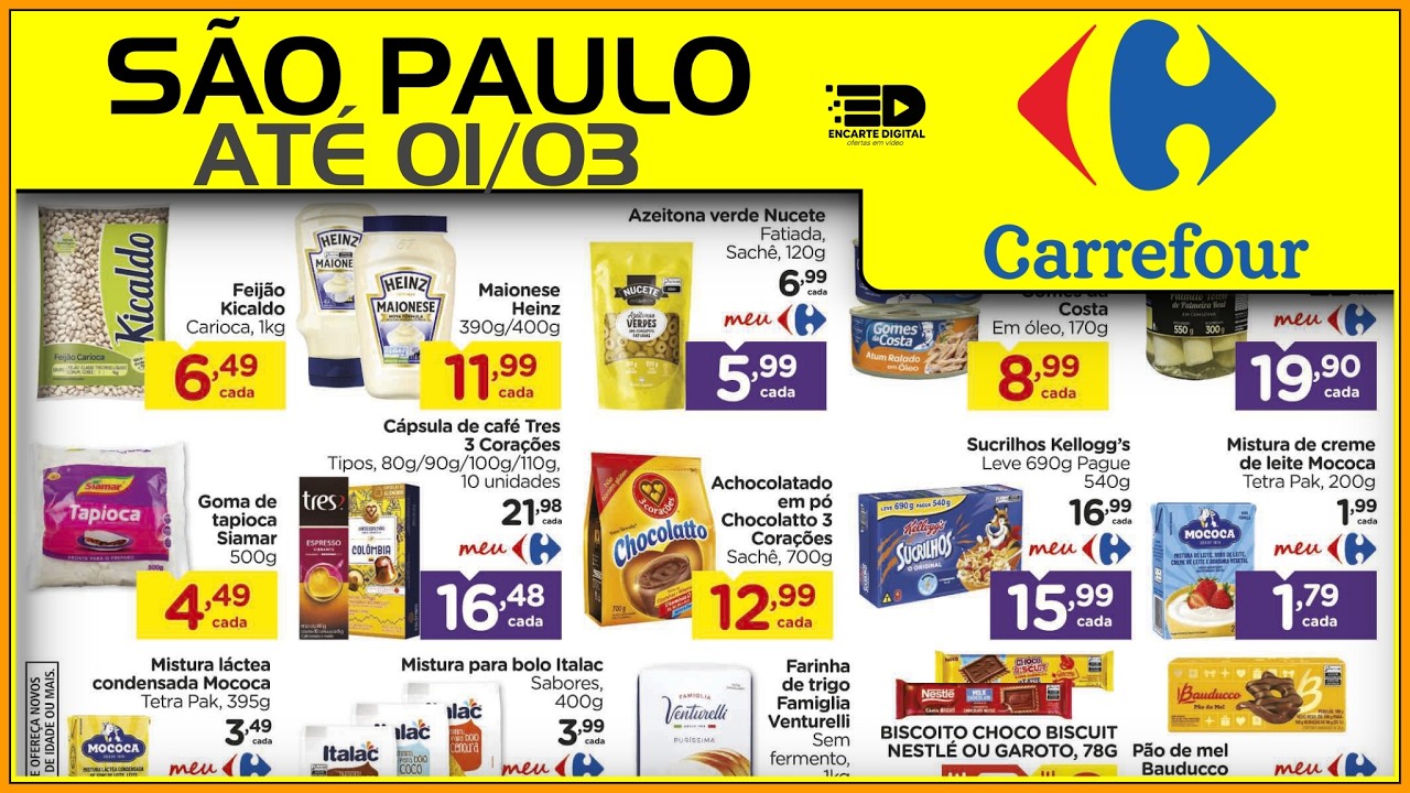 Encarte Carrefour Atualizado: Descontos em Alimentos, Chocolates e Ovos de Páscoa -