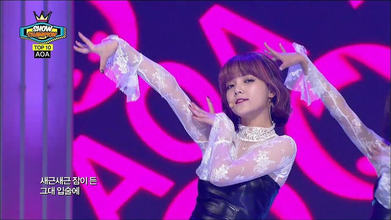 【TVPP】AOA - Like A Cat, 에이오에이 - 사뿐사뿐 @ Show Champion Live