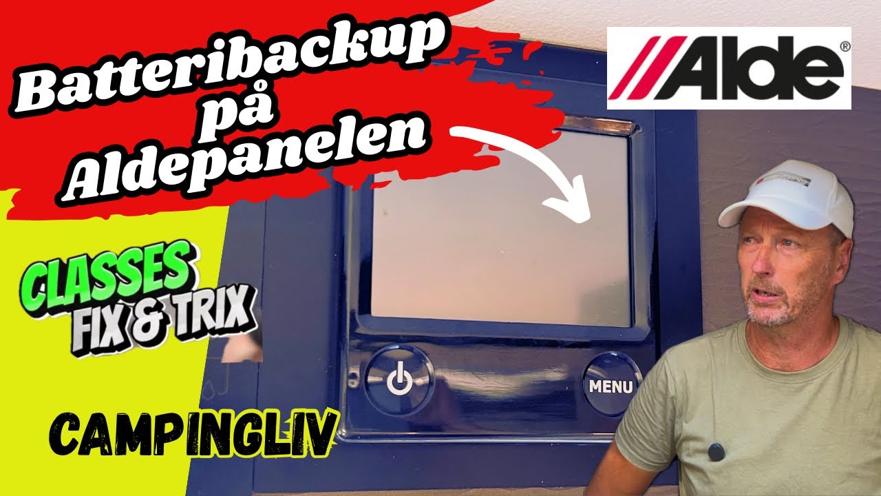 Classes Fix & Trix. Tillverkning samt montering av Batteribackup för Aldepanelen.