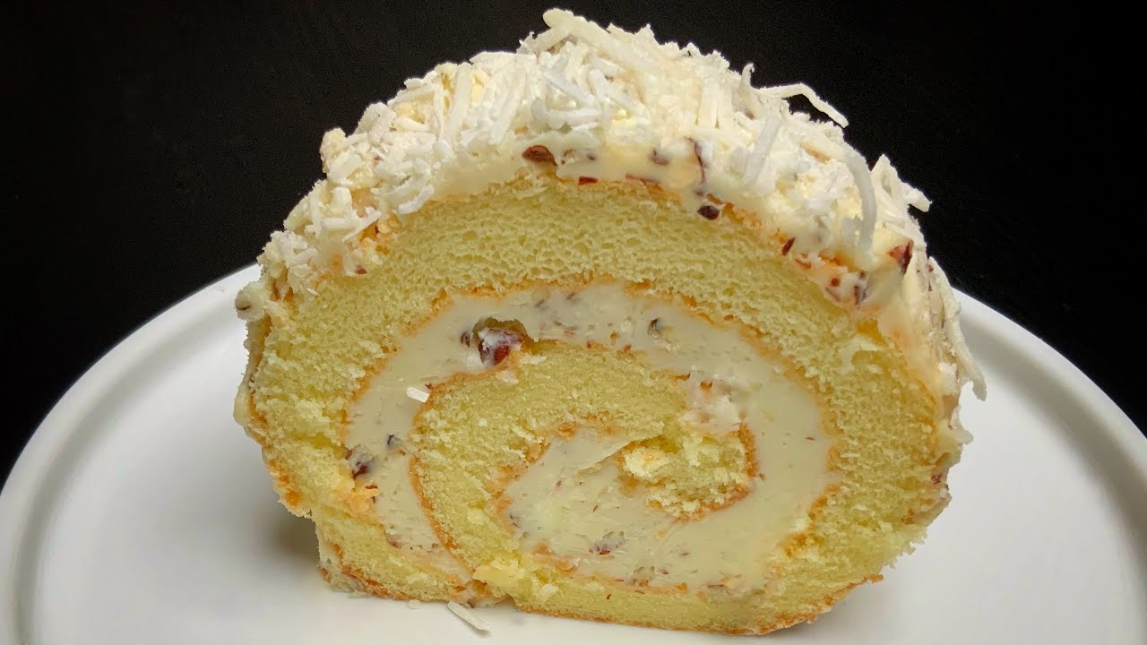 Melt In Your Mouth Creamy Swiss Roll Cake! | Raffaello Cake