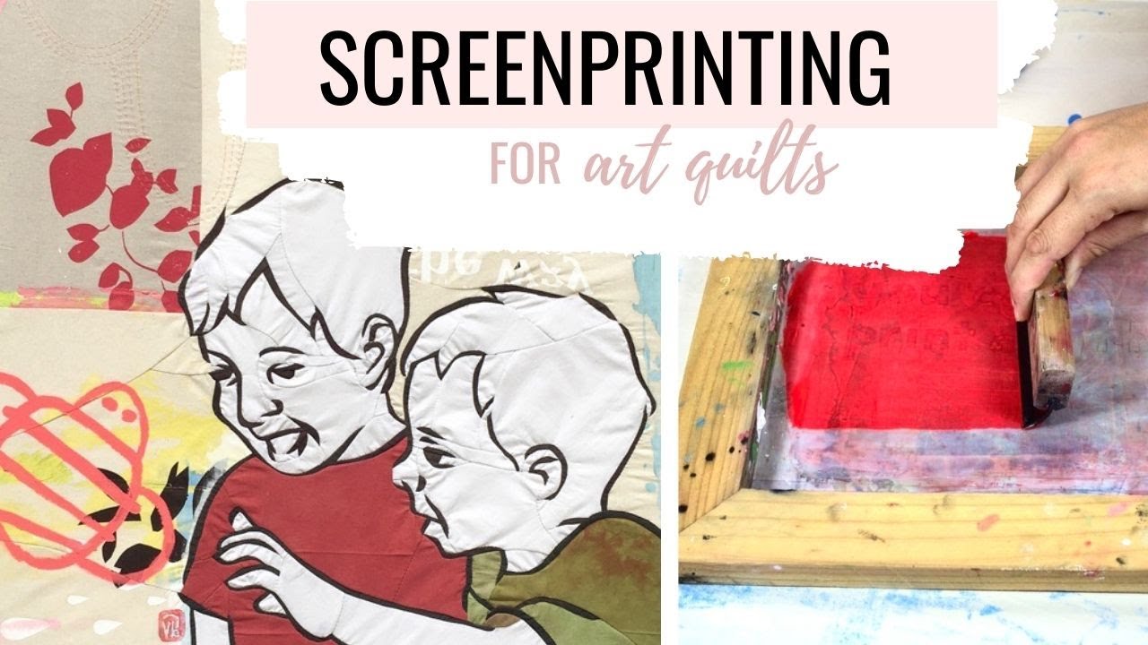 Screenprinting for an art quilt