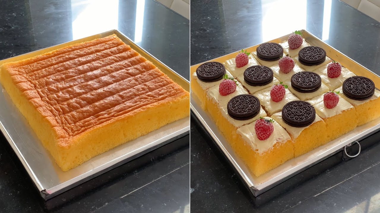 Coba buat cake jadul/bolu jadul/basic sponge cake favorit di instagram, beneran enak moist banget