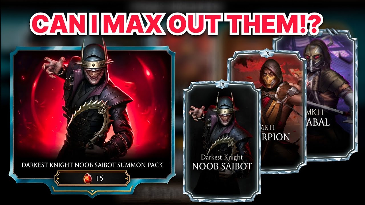 Can I Maxout Darkest Knight Noob Saibot? | Mk Mobile Pack Opening | Mk Mobile