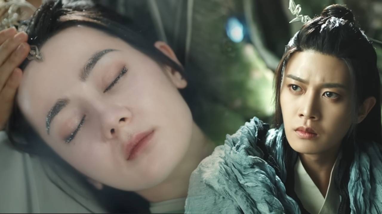 灰姑娘中毒昏迷，沒想到人魚王子竟自斷尾巴只為救她！💗#dilraba 💕#迪丽热巴 #任嘉伦 #桃花追剧