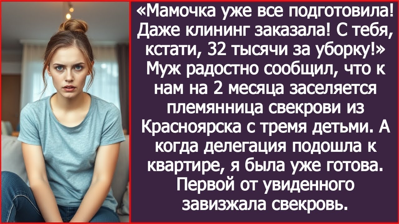 Муж потребовал 32 тысячи за клининг: «Мамочка подготовила твою квартиру для своей родни!»