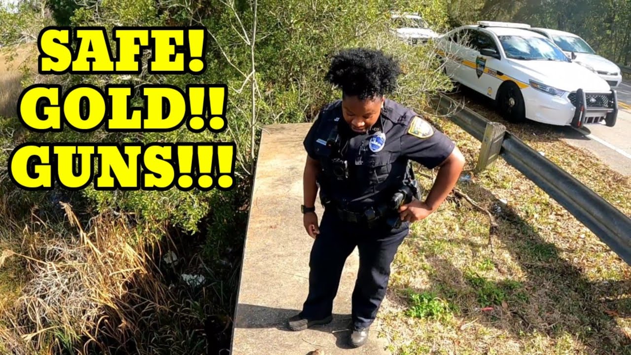 SAFE, GOLD, & GUNS Found Magnet Fishing A Criminal Dump Site!