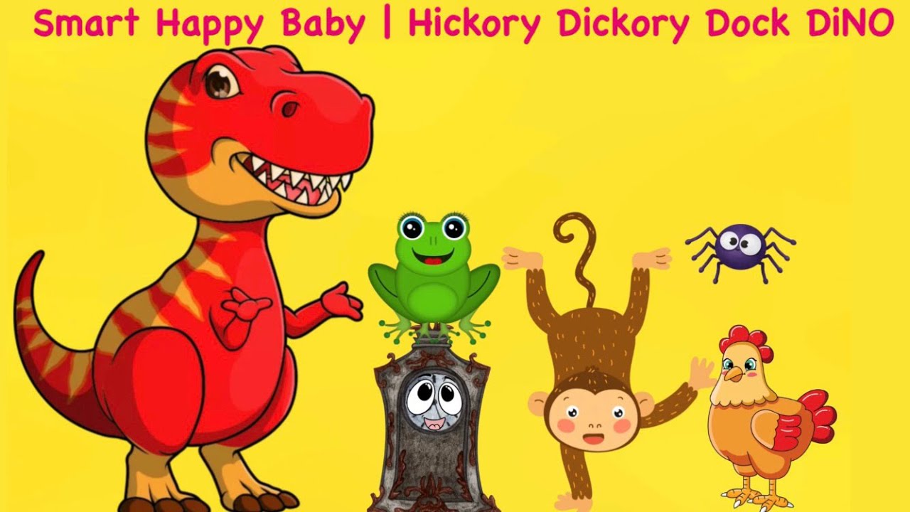 Smart Happy Baby | Hickory Dickory Dock Dino | Hickory Dickory Dock Dinosaurus | Nursery Rhymes