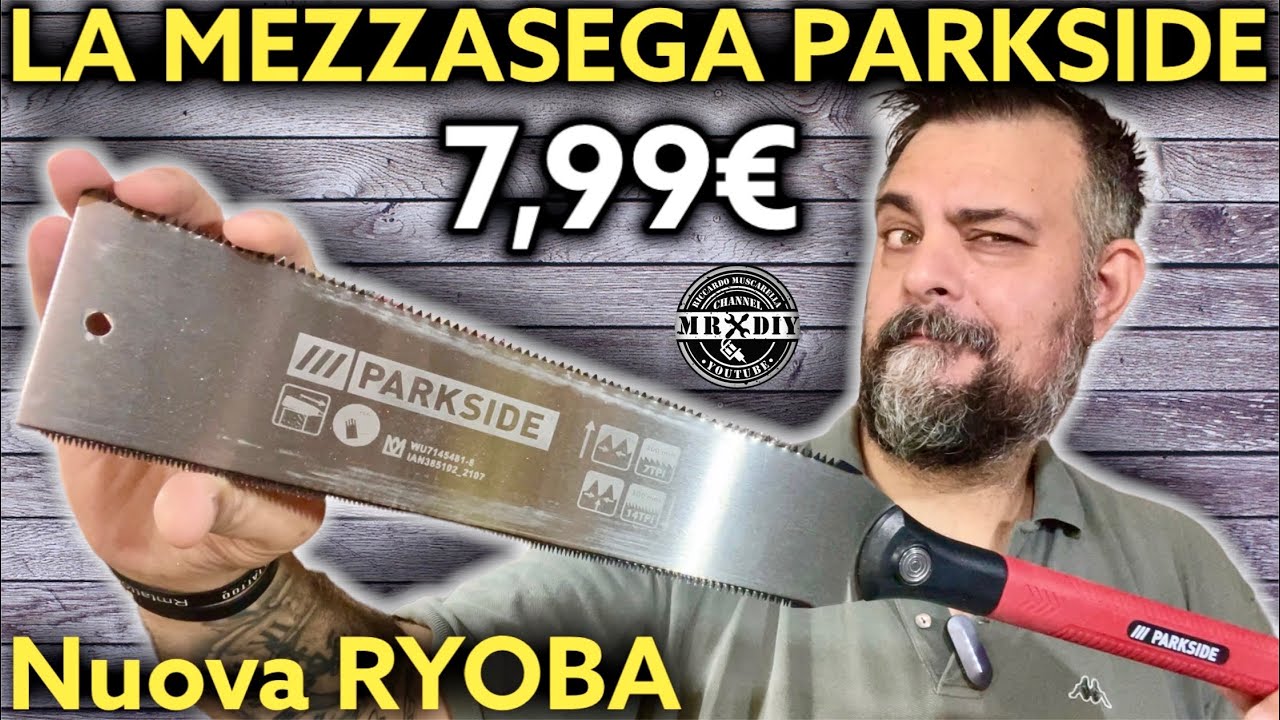 Nuova sega giapponese Parkside Lidl 7,99 €. Ryoba economica. Come si usa? Tagli dritti. Muscarella