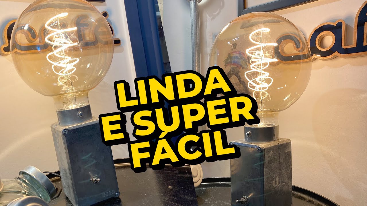 MUITO FÁCIL DE FAZER! DIY - LUMINÁRIA INDUSTRIAL COM CONDULETE