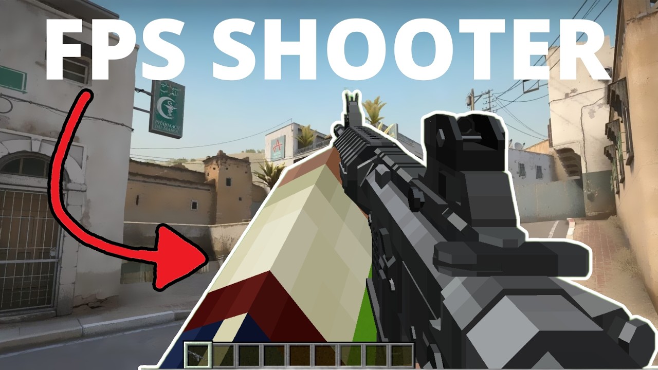 I Turned Minecraft Into An FPS SHOOTER
