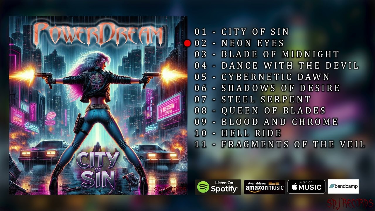 PowerDream - City of Sin (Official Full Album)
