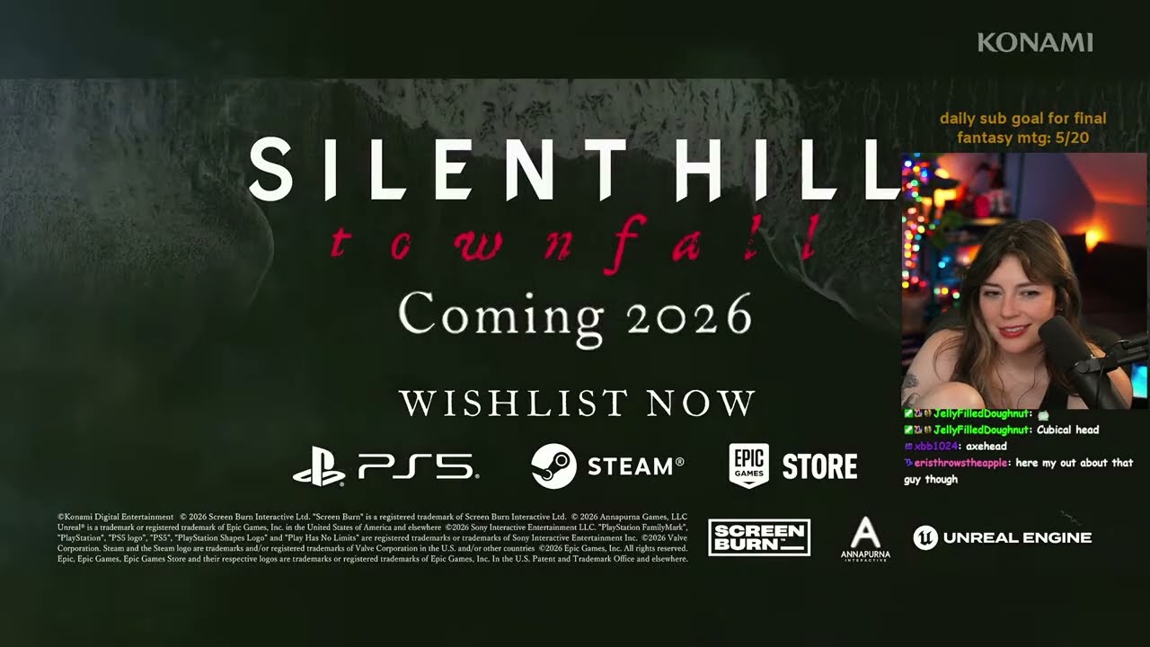 JessCap реагирует на трансляцию Silent Hill Townfall! (Я ОЧЕНЬ ХОЧУ В ЭТО ПОИГРАТЬ!)